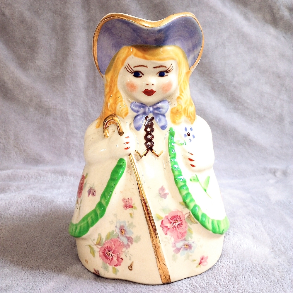 Vintage Bo Peep Shepherdess Pitcher Shawnee